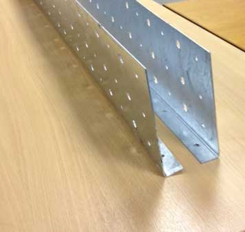 Galvanised steel plate kit for rotted joist end repair